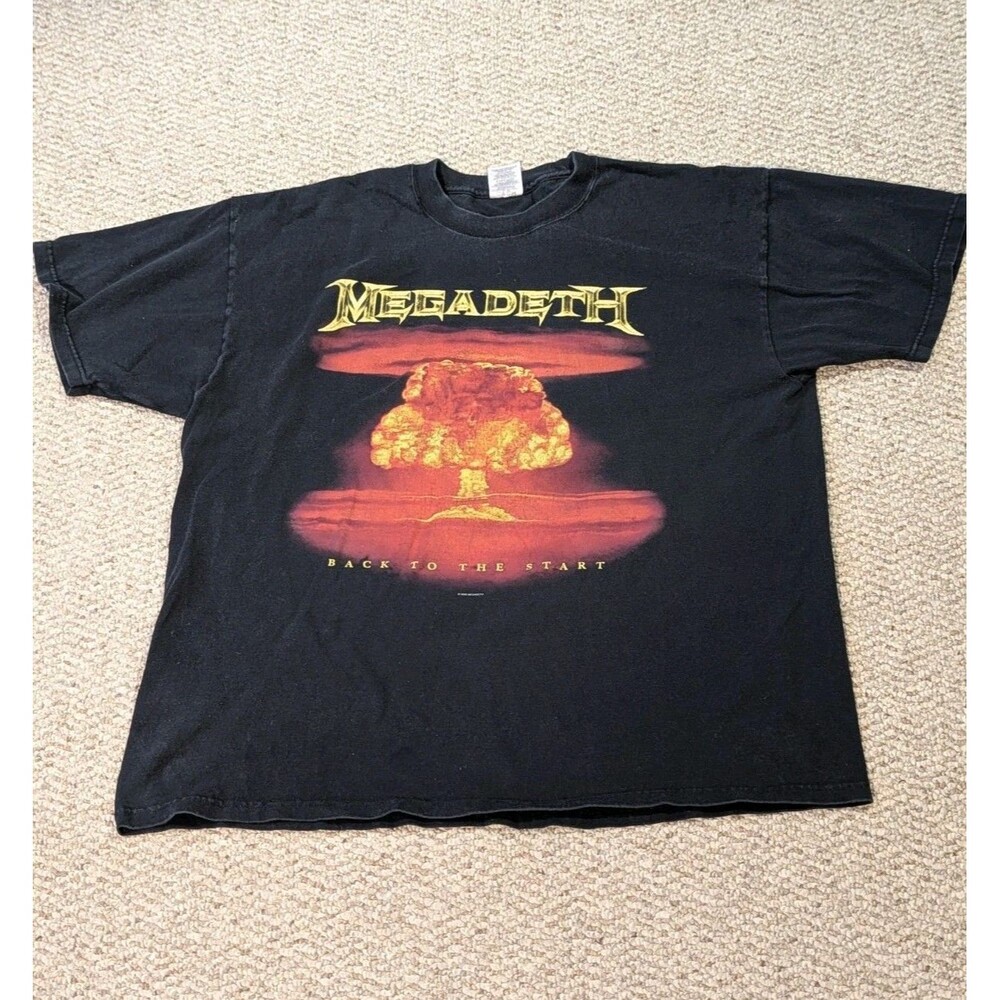 Megadeth Back To The Start Band T Shirt 2005 XL Jerzees Graphic Cotton